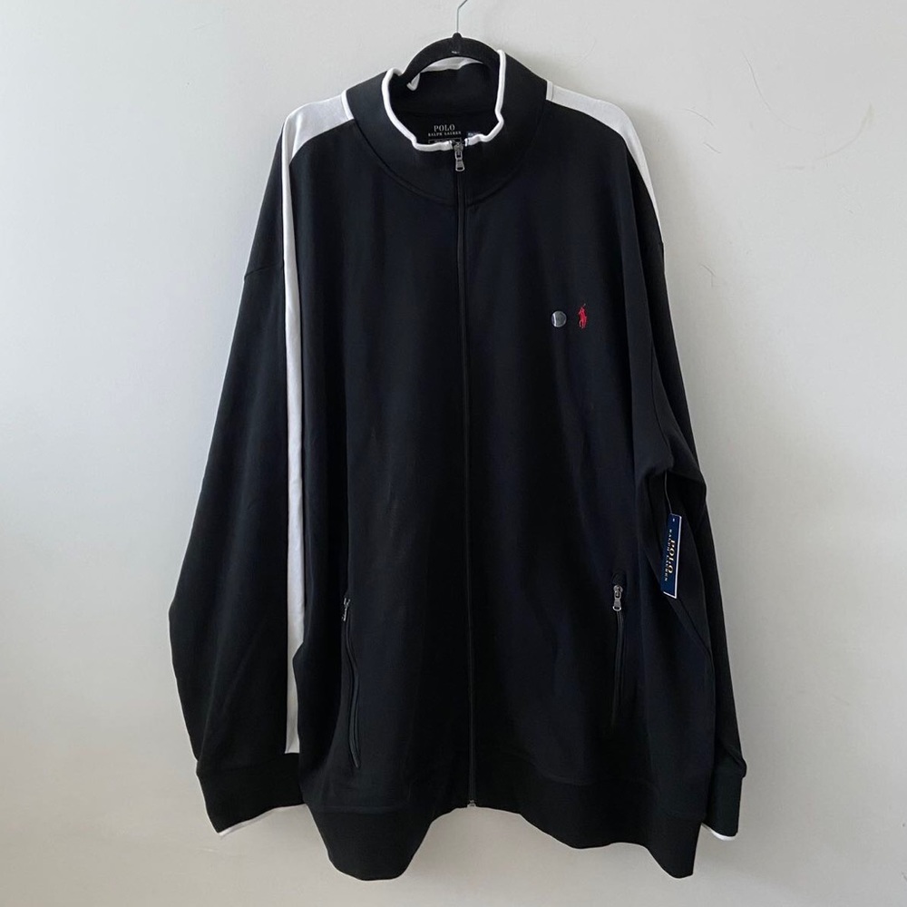 Men’s Polo Ralph Lauren Soft Cotton Interlock Track Jacket Size 4LT